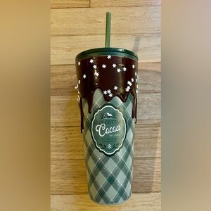 NIB The Daily Grind Planner Daily Home “Cozy Cottage Cocoa” Tumbler FLAWS